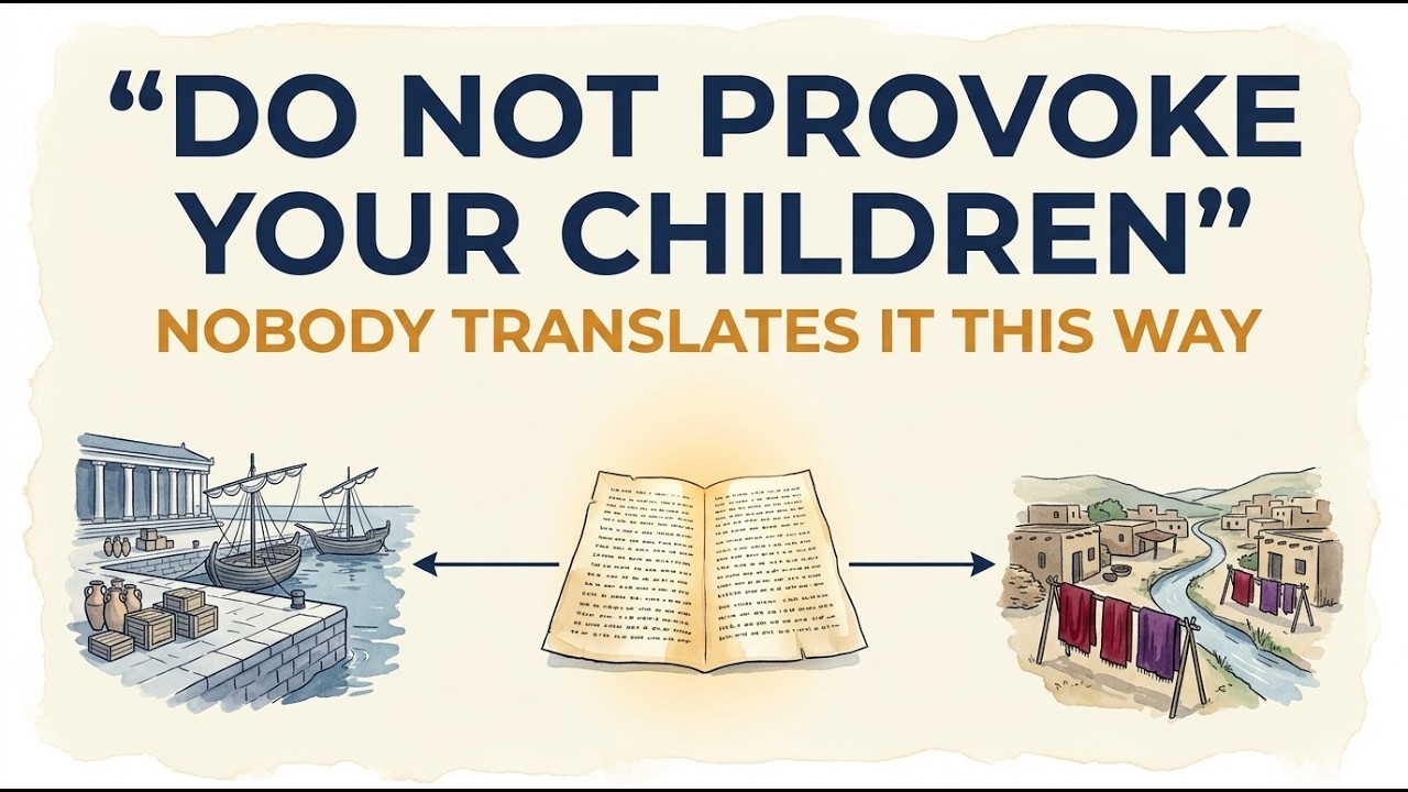 What "Do Not Provoke Your Children" Really Means in Greek
