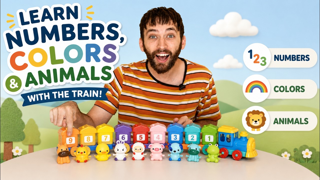 Learning Colors + Numbers + Animals | Educational For Littles